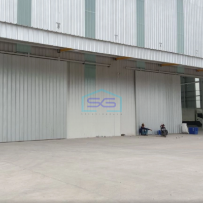 Disewakan Gudang Luas Bangunan  960 m² Lokasi Bebas Banjir di Sepatan Tangerang