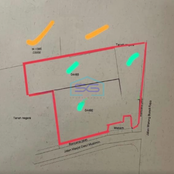 Disewakan Tanah Super Strategis Di Warung Buncit Mampang Jakarta Selatan Luas Tanah  2500 m²-1