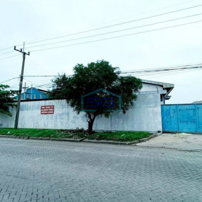 Disewakan Gudang Strategis Jln Utama Margomulyo Surabaya Dekat Tol Bebas Banjir LT 2784m2