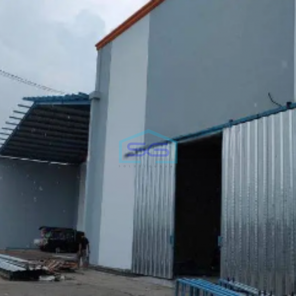 Disewakan Gudang Baru Tahap Progres 80% Akses 40 feet Hot mix cor Beton di Balaraja Tangerang-1