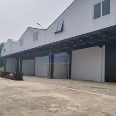 Disewakan Gudang Luas Bangunan 486 m² Akses Container 40 Feet di Tigaraksa Tangerang