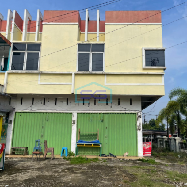 Dijual Ruko 2 Unit Gandeng Jalan Residen Pangeran Ayin Kenten Laut Banyuasin Sumatera Selatan LT 140m2-1