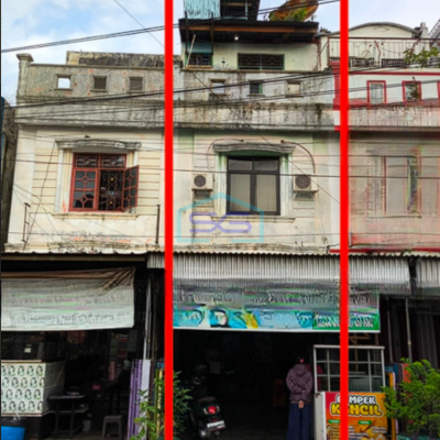 Dijual Ruko 3 Lantai di Zona Komersil Jalan Bangau, Palembang LB 120m2
