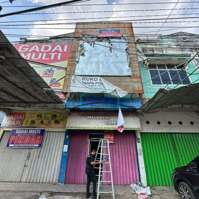 Disewakan Ruko 3 Lantai di Jalan MP Mangkunegara Kenten Palembang LB 288m2