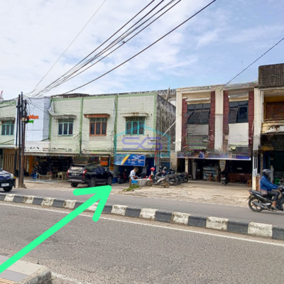 Dijual Ruko 3,5 Lantai Ex Bank di Bukit Besar Palembang Luas Bangunan 300m2