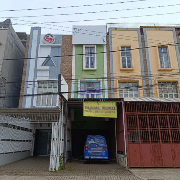 Dijual Ruko 3 Lantai Lokasi Strategis di Jl. Sapta Marga, Palembang LB 180m2-1