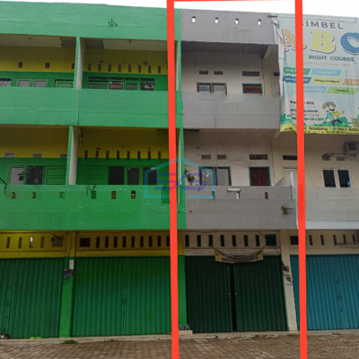 Dijual Ruko Strategis 3 Lantai di Jalan RE Martadinata Palembang LB 200m2