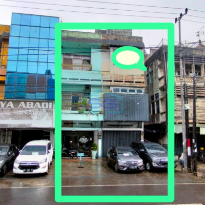 Dijual Ruko 3,5 Lantai 1 Unit Jalan Veteran Palembang LB 168m2