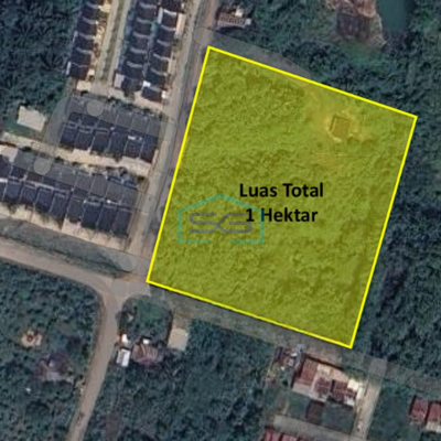 Dijual Tanah 1 Ha Siap Bangun Lokasi Strategis di Pangkalan Benteng, Palembang LT 10000m2