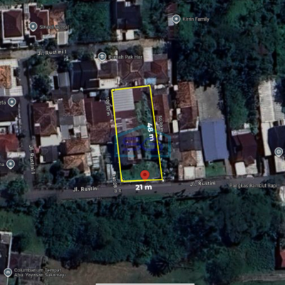 Dijual 2 Unit Ruko + Lahan Luas di Jalan Rustini, Kenten Palembang LT 1087m2