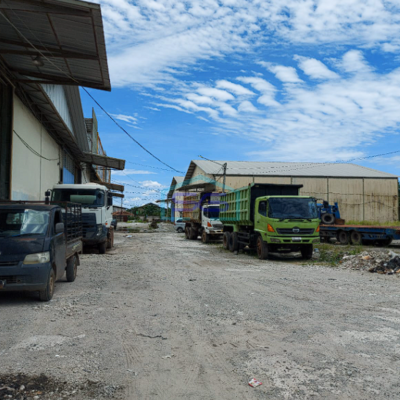 Disewakan 3 Unit Gudang Gandeng di Komplek Pergudangan Jl Bumi Mas Km 12 Palembang Luas 792m2