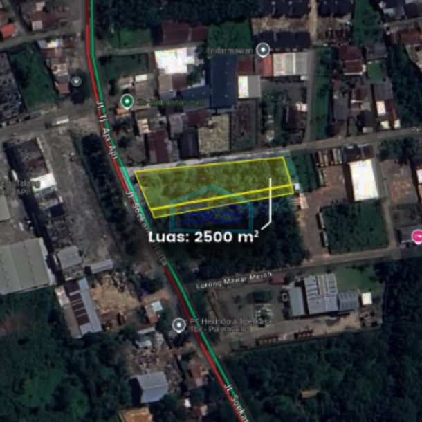 Dijual Tanah Strategis di Simpang Bandara Palembang Sumatera Selatan LT 2500m2-1