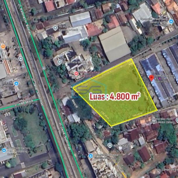 Disewakan Tanah Strategis Jalan Kolonel Burlian Sukarami KM 8 Palembang LT 4800m2-1
