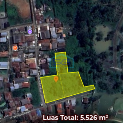 Dijual Tanah di Kota Palembang Sumatera Selatan Luas Tanah 5526m2