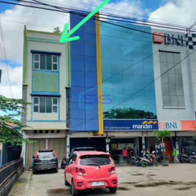Disewakan Ruko di Pinggir Jalan KH Wahid Hasyim Kertapati Palembang Luas Bangunan 144m2