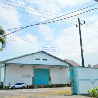 Dijual Gudang Luas Strategis Jalur Utama Masuk Batu Karangploso Malang LT 4384m2