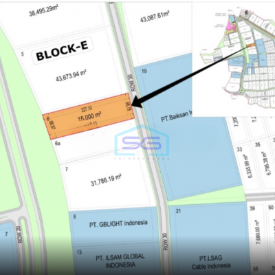 Dijual Tanah Industri Siap Bangun DI Artha Industrial Hill Karawang Jawa Barat Luas Tanah 15000 m²