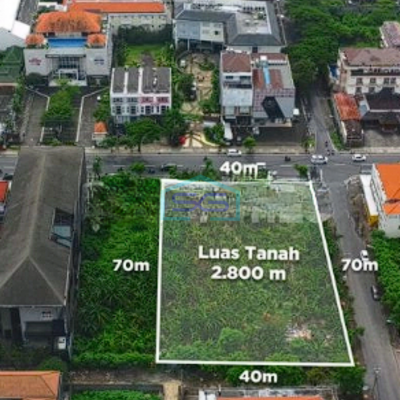 Dijual Tanah Strategis 3 Akses Dewi Sri Bali Badung Luas Tanah 2800m2