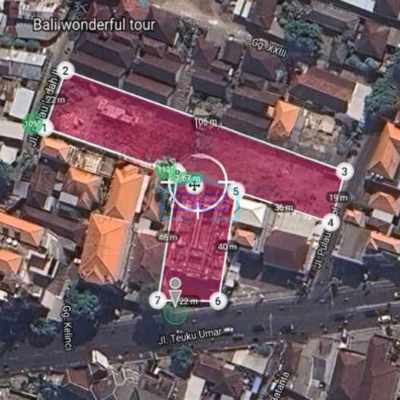 Disewakan Tanah Pusat Kota Teuku Umar Denpasar Bali Luas 3000m2