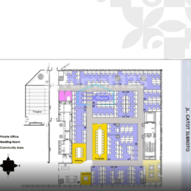 Disewakan Kantor Telkom Landmark Tower Kuningan Jakarta Selatan Luas Bangunan  50 m²-6