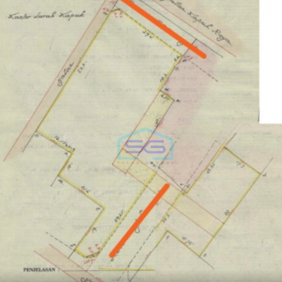 Dijual Tanah Komersial di Kapuk Raya Jakarta Barat Cengkareng, Jakarta Barat Luas Tanah  4345 m²