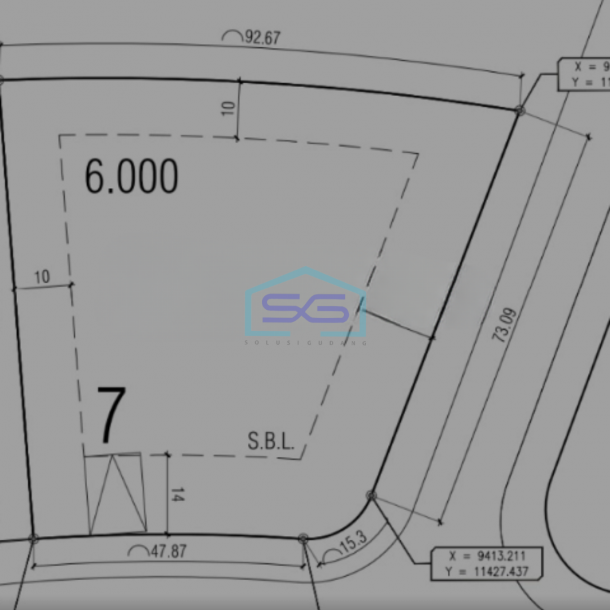 Disewakan Tanah Luas  6000 m² Lokasi Bebas Banjir di Alam Sutera Tangerang-1