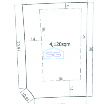 Disewakan Tanah Luas 4120 m² Lokasi Bebas Banjir di Alam Sutera Tangerang