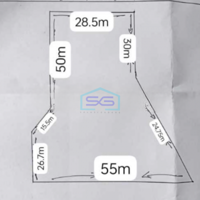 Disewakan Tanah Lokasi Bebas Banjir Luas  2550 m² di Serpong Tangerang Selatan