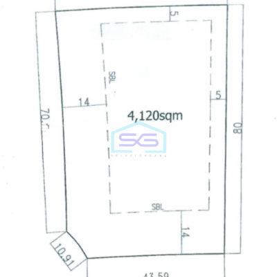Disewakan Tanah Luas  4120 m² Lokasi Alam Sutera Tangerang