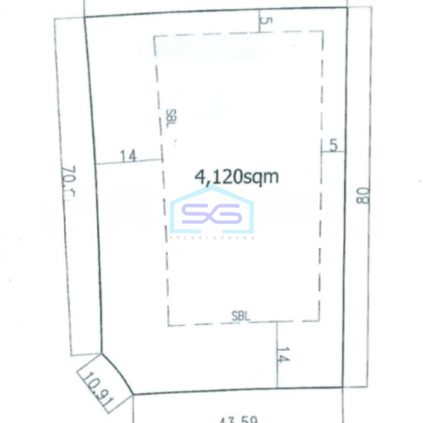 Disewakan Tanah Luas  4120 m² Lokasi Alam Sutera Tangerang-1