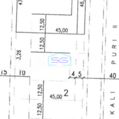 Disewakan Tanah Lokasi Bebas Banjir Luas  4373 m² di Puri Indah Jakarta Barat