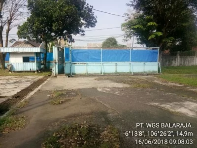 Dijual tanah dan gudang di Balaraja luas 5 ha
