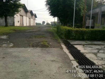 Dijual tanah dan gudang di Balaraja luas 5 ha