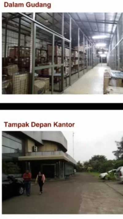 Disewakan gudang di Bitung tangerang luas 10000m
