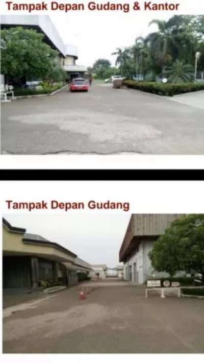Disewakan gudang di Bitung tangerang luas 10000m