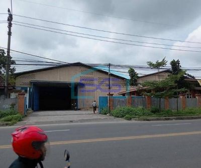 Disewakan gudang di Cikupa muka jalan raya serang Banten, Tangerang