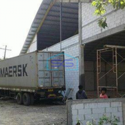 Dijual Gudang di Bantul Kontruksi Rangka Baja Akses Trailer/Container