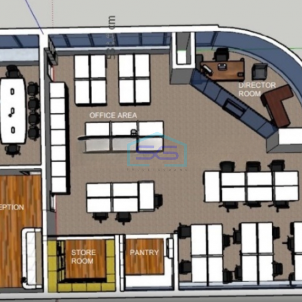 Dijual Gedung Kantor Permata Kuningan Furnished Luas 169m² di Jakarta Selatan-2