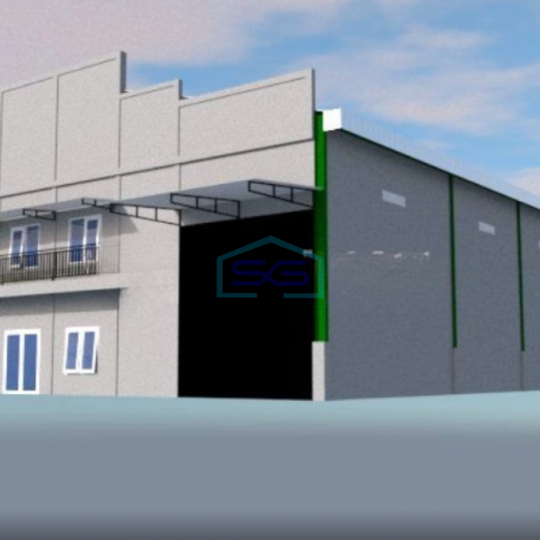 Disewakan Gudang Baru Luas Tanah 2500 m2 HGB Di Kawasan Industri Candi Semarang Barat-1