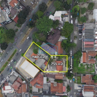 Dijual Tanah dan Bangunan di Pajajaran, Bogor, Jawa Barat LT 1895m2