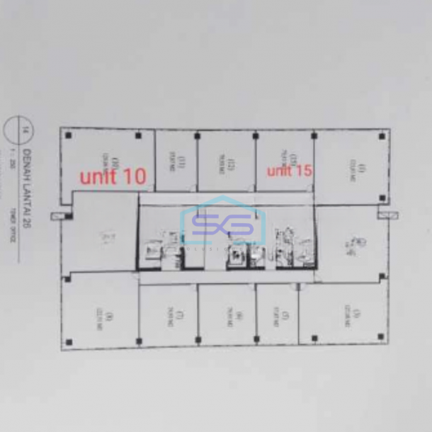 Dijual Ruang Kantor Dijual Dibawah Harga Pasar di Its Tower Pasar Minggu Jakarta Selatan Luas Bangunan  79 m²-2