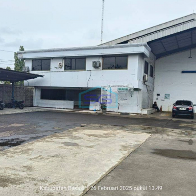 Disewakan Gudang Plus Kantor Akses Kontainer Dekat Jababeka di Cikarang Bekasi LT 2100m2