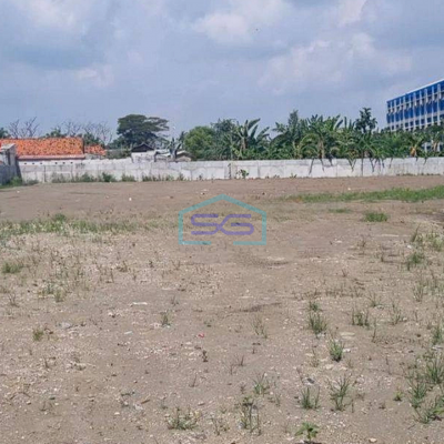 Dijual Tanah Padat Sudah Dikeliling Pager Pinggir Jalan Utama Babelan Bekasi Jawa Barat LT 3437m2
