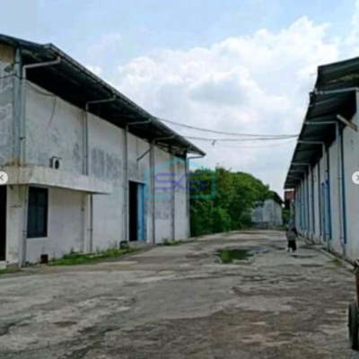 Dijual Gudang Ex Pabrik di Sidoarjo Jawa Timur Hadap Jalan Raya Luas Tanah 25000m2