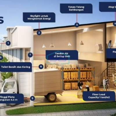 Dijual Gudang Untuk Usaha di Gedangan Sidoarjo Jawa Timur Luas 96m2