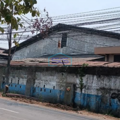 Dijual Pabrik Luas Bangunan  5500 m² Lokasi Bebas Banjir di Pasar Kemis Tangerang