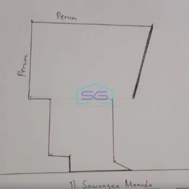 Dijual Tanah 3,4j Di Pinggir Jalan Raya Sawangan Manado DI Tombulu, Minahasa Luas Tanah (PxL)  34000 m²-4