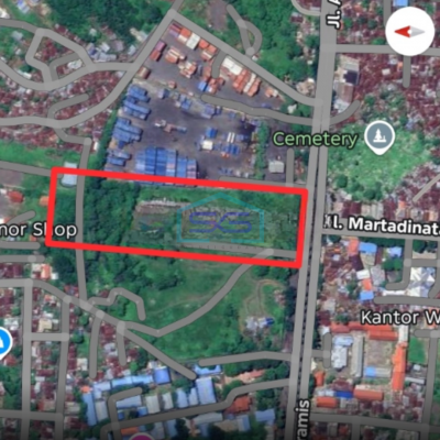 Dijual Tanah Dekat Kantor Walikota Dan Pelabuhan Bitung Bitung Tengah, Bitung Luas Tanah (PxL)  33000 m²