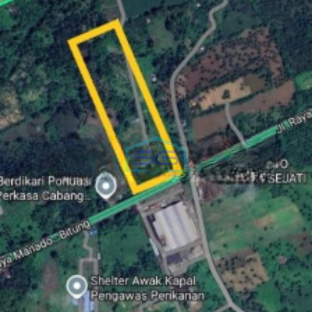Dijual Tanah 1,3h Jl Raya Manado Bitung Depan Coca Cola Teh Sosro Kauditan, Minahasa Utara Luas Tanah 12900 m2-3