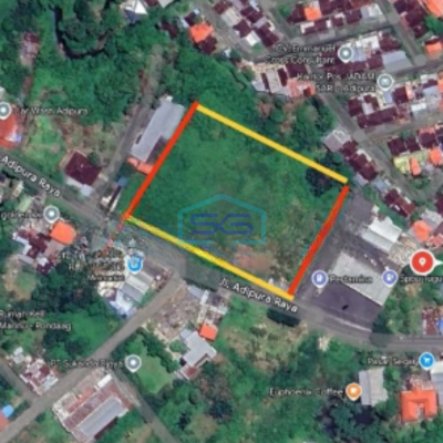 Dijual Tanah 1,2 Hektar Di Jl Adipura Dekat SPBU Buat Kantor  Mapanget, Manado Luas Tanah (PxL)  12000 m²